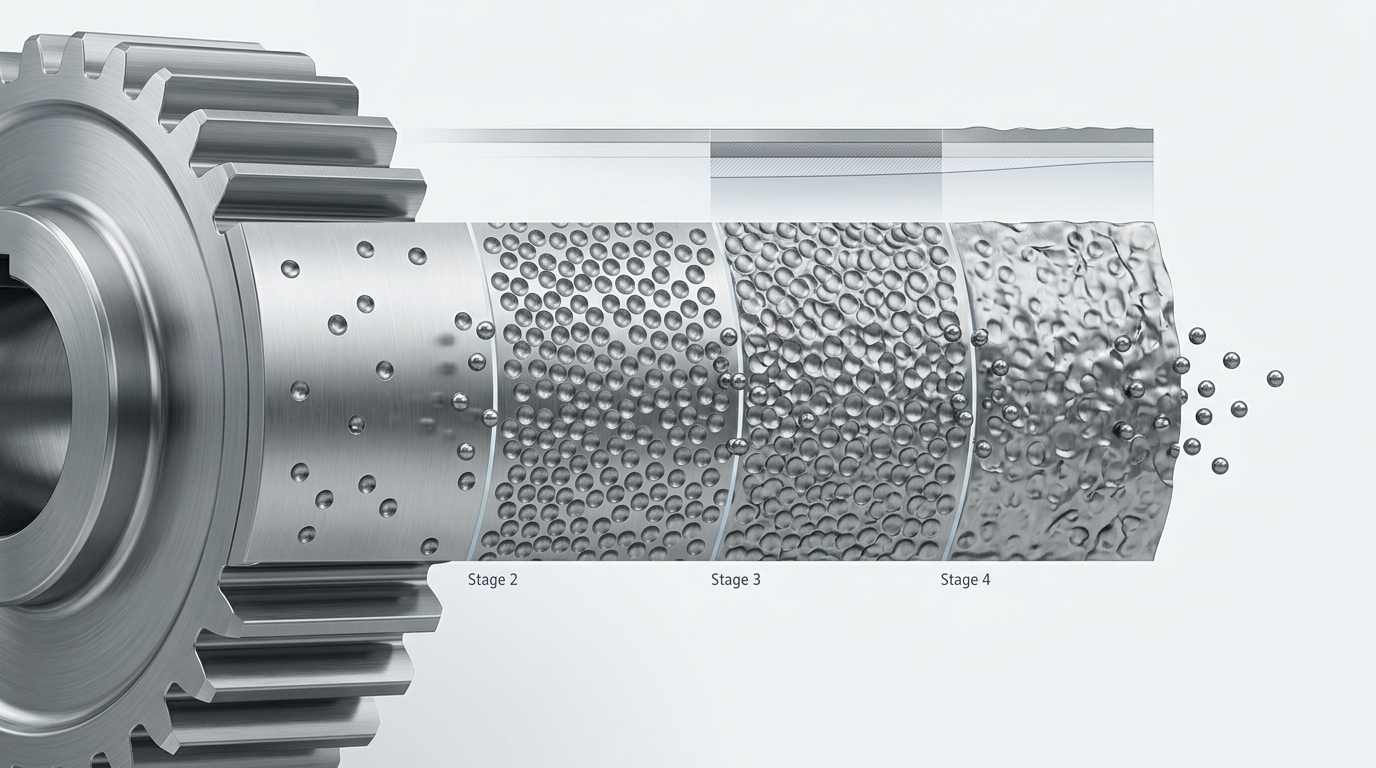Shot Peening Surface Coverage Stage