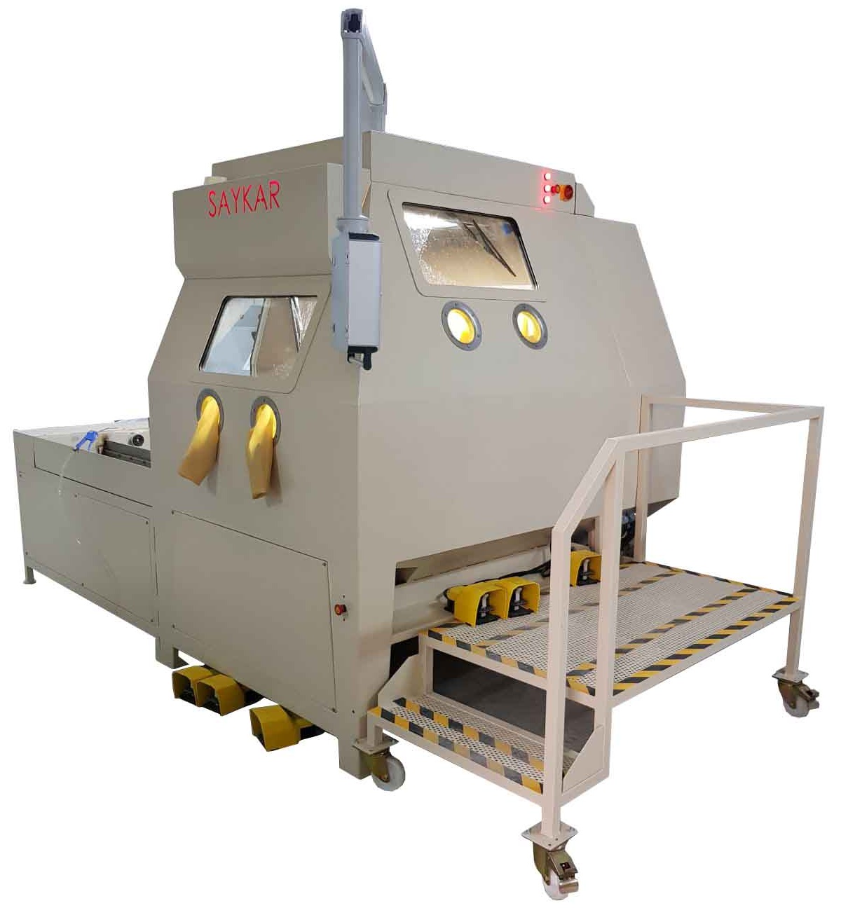 SK 1350 Çift Erişimli Otomatik Döner Tablalı Kumlama Makinesi