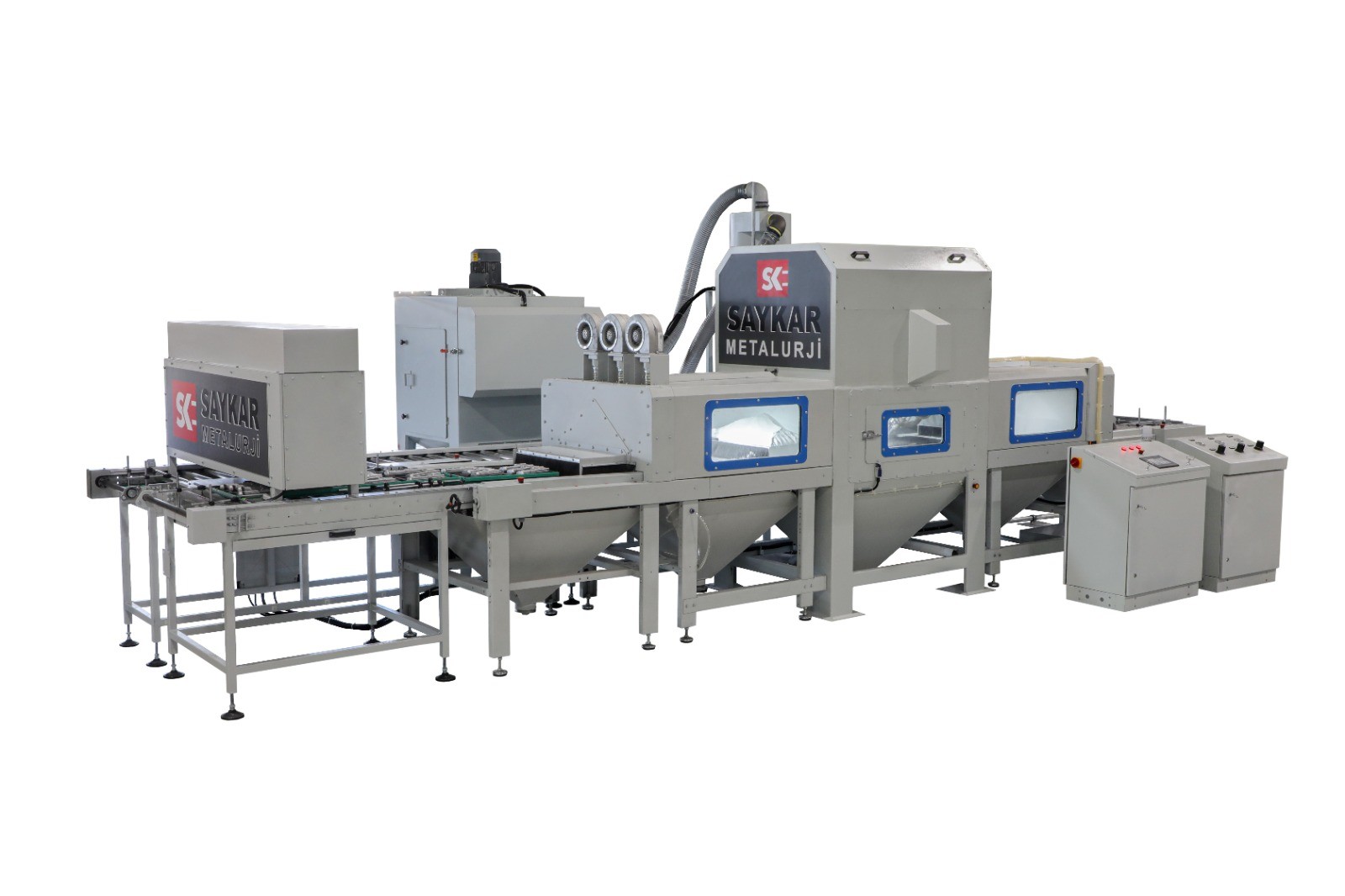 SK 8600 E Conveyorized Automatic Blasting Machine